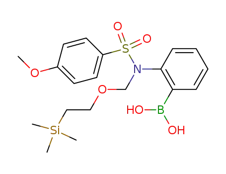 2-([(4-methoxyphenyl)sulfonyl]{[2-(trimethylsilyl)ethoxy]methyl}amino)-phenylboronic acid