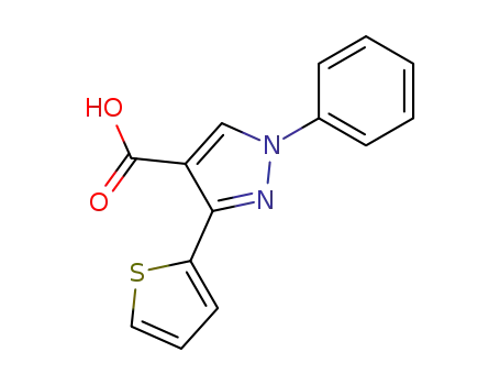 1-phenyl-3-(thiophen-2-yl)-1H-pyrazole-4-carboxylic acid
