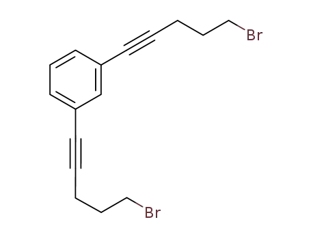 Molecular Structure of 960604-20-0 (1,3-bis-(5-bromo-pent-1-ynyl)-benzene)