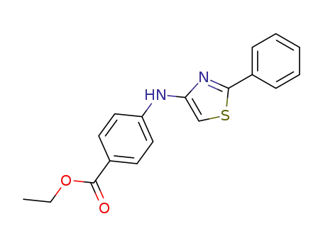 Molecular Structure of 939373-42-9 (ethyl 4-(2-phenylthiazol-4-ylamino)benzoate)