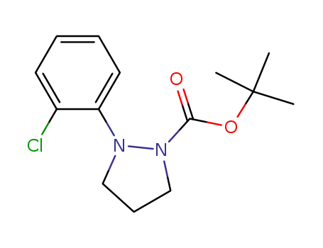 Molecular Structure of 823189-15-7 (1-Pyrazolidinecarboxylic acid, 2-(2-chlorophenyl)-, 1,1-dimethylethyl
ester)