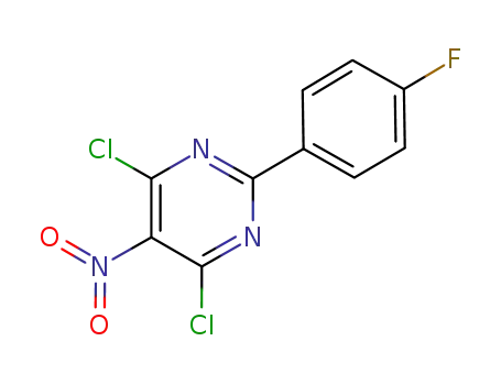 4,6-dichloro-2-(4-fluorophenyl)-5-nitropyrimidine