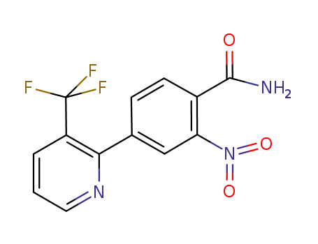 2-nitro-4-(3-trifluoromethyl-pyridin-2-yl)-benzamide