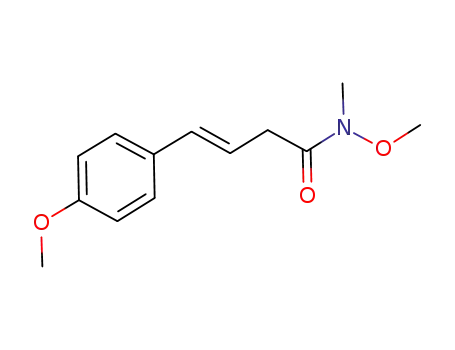 Molecular Structure of 689257-49-6 ((N-methoxy-N-methyl)-4-(p-methoxyphenyl)but-3-enamide)