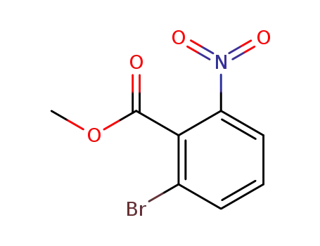 Molecular Structure of 135484-76-3 (BENZOIC ACID, 2-BROMO-6-NITRO-, METHYL ESTER)