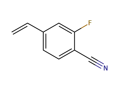 Molecular Structure of 433939-83-4 (Benzonitrile, 4-ethenyl-2-fluoro- (9CI))