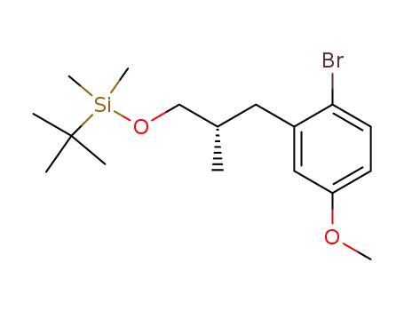 (2S)-3-(2-bromo-5-methoxyphenyl)-1-(tert-butyldimethylsiloxy)-2-methylpropane