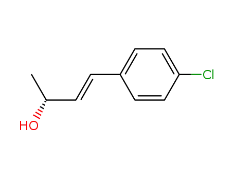Molecular Structure of 331866-60-5 (3-Buten-2-ol, 4-(4-chlorophenyl)-, (2R,3E)-)