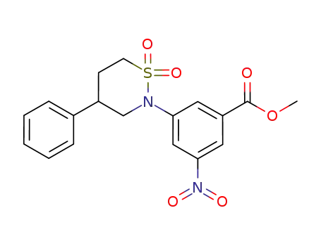 methyl 3-(1,1-dioxido-4-phenyltetrahydro-2H-1,2-thiazin-2-yl)-5-nitrobenzoate