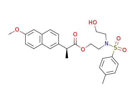 2-((2-hydroxyethyl)((4-methylphenyl)sulfonyl)amino)ethyl (2S)-2-(6-methoxy(2-naphthyl))propanoate