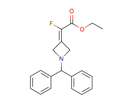 Acetic acid, [1-(diphenylmethyl)-3-azetidinylidene]fluoro-, ethyl ester