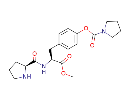 Molecular Structure of 425388-80-3 (L-prolyl-L-O-(1-pyrrolidinylcarbonyl)tyrosine methyl ester)