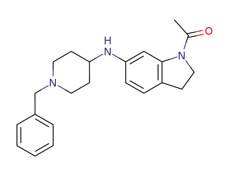 Molecular Structure of 396682-63-6 (1-ACETYL-N-(1-BENZYLPIPERIDIN-4-YL)-INDOLIN-6-AMINE)