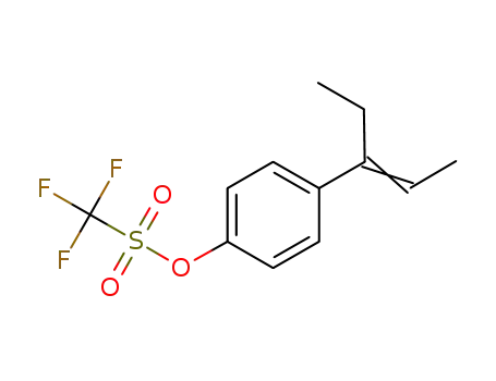 4-(Z/E-2-penten-3-yl)-O-trifluoromethylsulfonyl-phenol