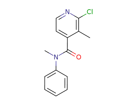 Molecular Structure of 133928-64-0 (2-Chloro-3-methyl-N-methyl-N-phenylisonicotinamide)