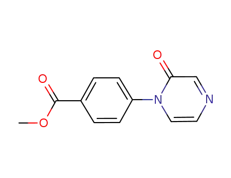 4-(2-oxo-2H-pyrazin-1-yl)-benzoic acid methyl ester