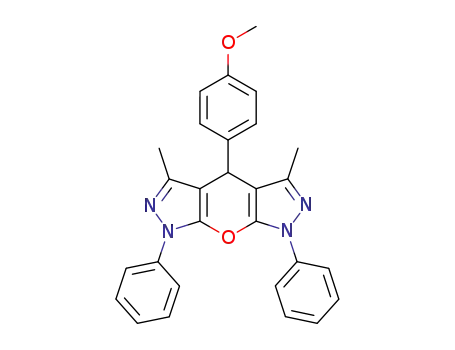 4-(4-methoxyphenyl)-3,5-dimethyl-1,7-diphenyl-4,7-dihydro-1H-pyrano[2,3-c:6,5-c']dipyrazole