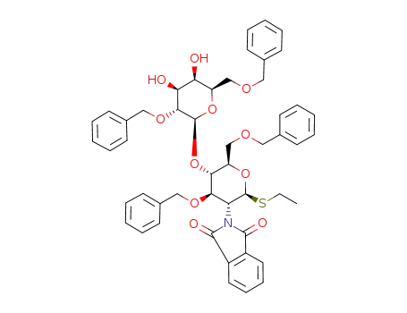 ethyl 4-O-(2,6-di-O-benzyl-β-D-galactopyranosyl)-3,6-di-O-benzyl-2-deoxy-2-phthalimido-1-thio-β-D-glucopyranoside