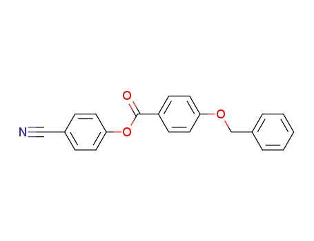 Benzoic acid, 4-(phenylmethoxy)-, 4-cyanophenyl ester