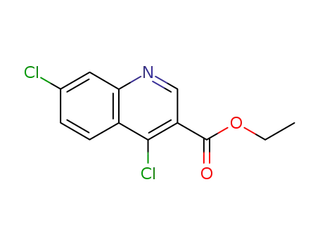 Molecular Structure of 19499-19-5 (ETHYL 4,7-DICHLOROQUINOLINE-3-CARBOXYLATE)
