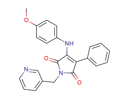 1H-Pyrrole-2,5-dione,
3-[(4-methoxyphenyl)amino]-4-phenyl-1-(3-pyridinylmethyl)-
