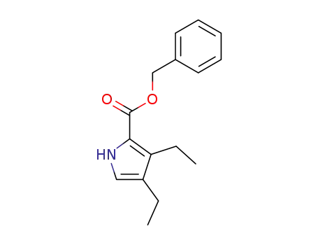 1H-Pyrrole-2-carboxylic acid, 3,4-diethyl-, phenylmethyl ester