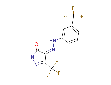 (Z)-3-(trifluoromethyl)-4-(2-(3-(trifluoromethyl)phenyl)hydrazono)-1H-pyrazol-5(4H)-one