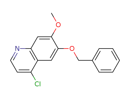 Quinoline, 4-chloro-7-methoxy-6-(phenylmethoxy)-