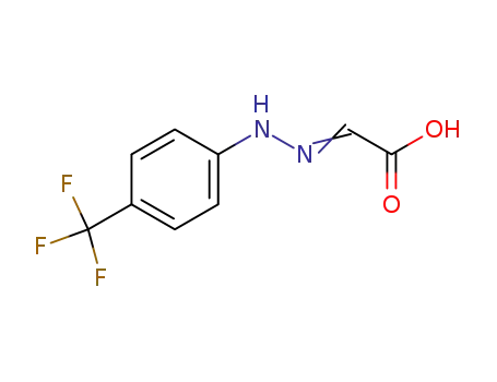 Molecular Structure of 155432-14-7 (Acetic acid, [[4-(trifluoromethyl)phenyl]hydrazono]-)