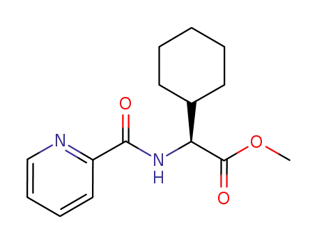 Molecular Structure of 856707-58-9 ((+)-(S)-methyl 2-cyclohexyl-2-(picolinamido)acetate)