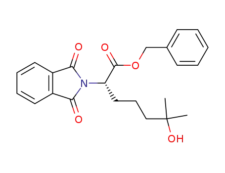 (S)-2-phthalimido-6-methyl-6-hydroxyheptanoic acid, phenylmethyl ester