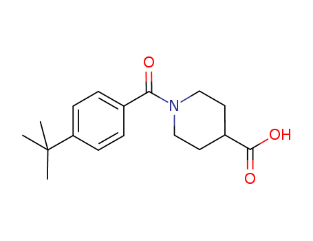1-(4-tert-butylbenzoyl)piperidine-4-carboxylic acid(SALTDATA: FREE)