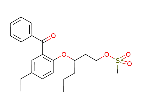 methanesulfonic acid 3-(2-benzoyl-4-ethyl-phenoxy)-hexyl ester