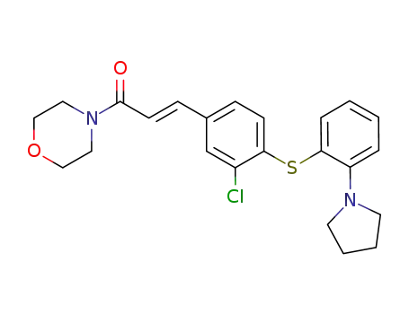 (2-(pyrrolidin-1-yl)phenyl)[2-chloro-4-(E-((morpholin-1-yl)carbonyl)ethenyl)phenyl]sulfide