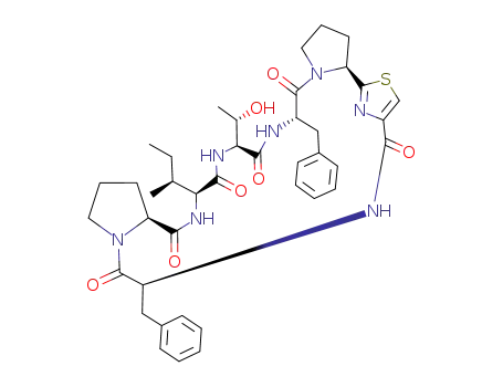 cyclo(-(S)-Phe-(S)-Pro-(S)-Ile-(S)-aThr-(S)-Phe-(S)-Pro-Thz-)