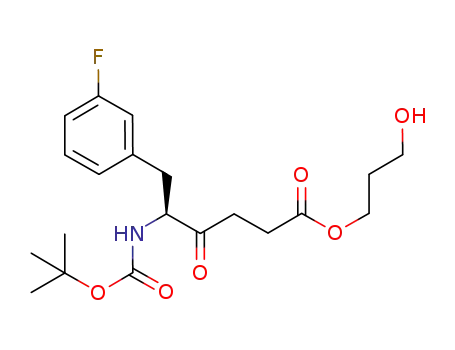(5S)-tert-butoxycarbonylamino-6-(3-fluorophenyl)-4-oxohexanoic acid 3-hydroxypropyl ester