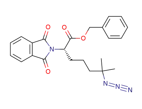 (S)-2-phthalimido-6-methyl-6-azidoheptanoic acid, phenylmethyl ester