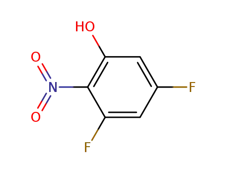 Molecular Structure of 151414-46-9 (3,5-Difluoro-2-nitrophenol)