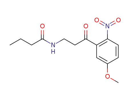 Butanamide, N-[3-(5-methoxy-2-nitrophenyl)-3-oxopropyl]-