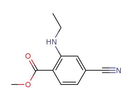 벤조산, 4-시아노-2-(에틸아미노)-, 메틸 에스테르(9CI)