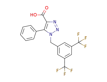 1H-1,2,3-Triazole-4-carboxylic acid,
1-[[3,5-bis(trifluoromethyl)phenyl]methyl]-5-phenyl-