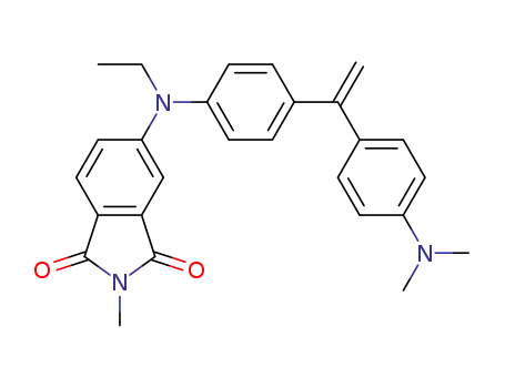 1H-Isoindole-1,3(2H)-dione,
5-[[4-[1-[4-(dimethylamino)phenyl]ethenyl]phenyl]ethylamino]-2-methyl-