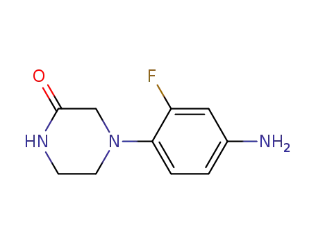 Molecular Structure of 850369-93-6 (4-(4-Amino-2-fluorophenyl)-2-piperazinone)