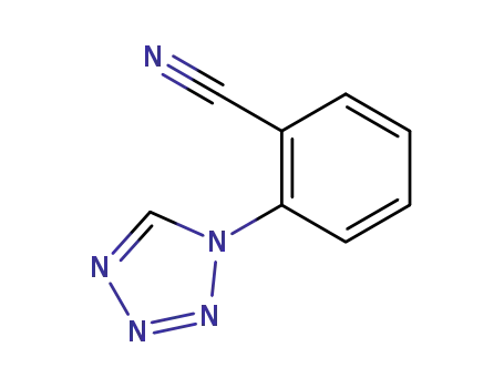Molecular Structure of 449758-25-2 (2-(1H-TETRAZOL-1-YL)BENZONITRILE)