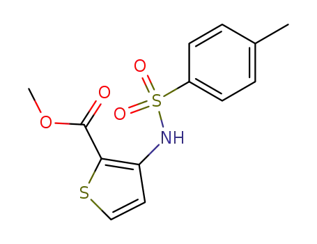 Molecular Structure of 79128-72-6 (METHYL 3-([(4-METHYLPHENYL)SULFONYL]AMINO)-2-THIOPHENECARBOXYLATE)