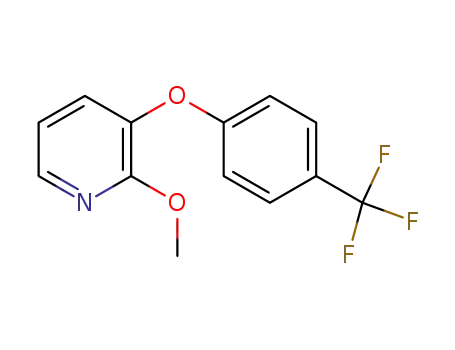 Molecular Structure of 924312-04-9 (Pyridine, 2-methoxy-3-[4-(trifluoromethyl)phenoxy]-)