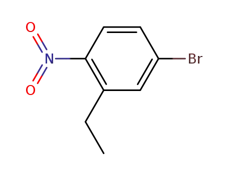 Molecular Structure of 148582-37-0 (Benzene, 4-bromo-2-ethyl-1-nitro-)