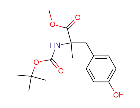 Tyrosine, N-[(1,1-dimethylethoxy)carbonyl]-a-methyl-, methyl ester