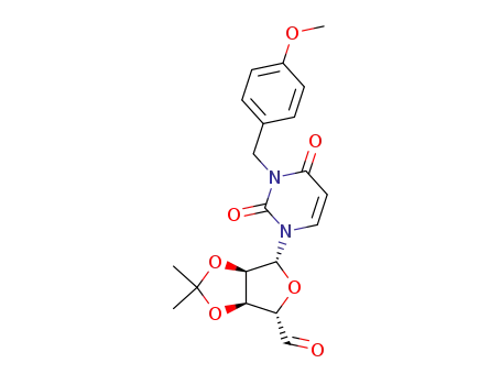 (3aR,4S,6R,6aS)-6-(3-(4-methoxybenzyl)-3,4-dihydro-2,4-dioxopyrimidin-1(2H)-yl)-tetrahydro-2,2-dimethylfuro[3,4-d][1,3]dioxole-4-carbaldehyde
