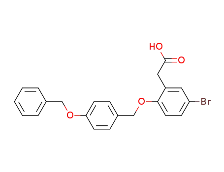 [2-(4-benzyloxybenzyloxy)-5-bromophenyl]acetic acid